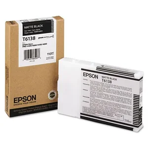Epson T613800 110ml UltraChrome Matte Black Ink Cartridge