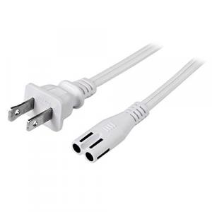 Startech VW2476 6 Ft White Laptop Power Cord - Nema 1-15p To C7 Connec