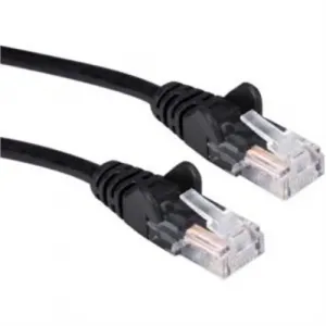 Qvs CC5-01BK 3pk 1ft Cat5e Blk Ethernet