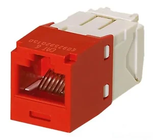 CJ688TGRD | Panduit TX6 Plus Modular Insert - 1 Port - Red