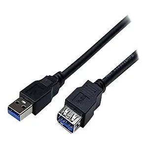 Startech USB3SEXT2MBK 2m Black Superspeed Usb 3.0 Extension Cable A To