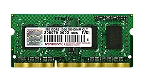 TS128MSK64V1U | Transcend 1GB DDR3 1066 MHz Non-ECC RAM