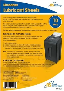 Royal Sovereign 10-Pack Shredder Lubricant Sheets for
