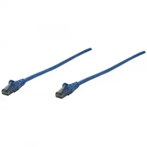 Intellinet 342575 3ft Blue Cat6 Snagless Ethernet Patch Cable - High S