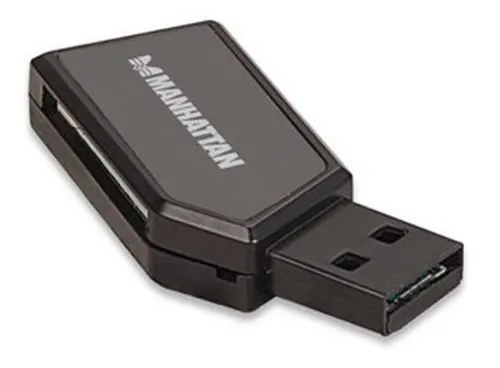 Manhattan 101677 Usb 2.0 Mini Card Reader For Multiple Formats