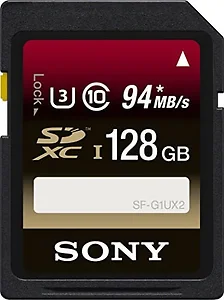 SF128UX/TQN | Sony 128GB SDXC Class 10 UHS-1 U3 Memory Card