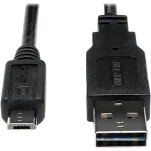 UR050-001-24G | Tripp Lite 1FT Reversible USB 2.0 Charging