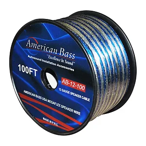 12GSP/150 | American Bass 100' 12GA Blue Speaker Wire