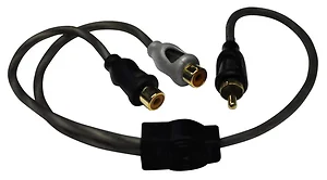 SQ1M2F | American Bass American Bass Y RCA Cable: 1 Male to