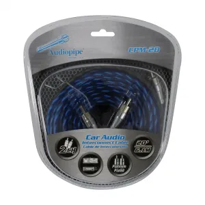 Audiopipe CPM20 20ft Platinum Plated Interconnect Cable