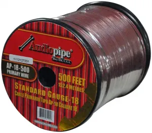 Nippon AP18500BROWN Audiopipe 18 Gauge 500ft Brown Primary Wire - Vers