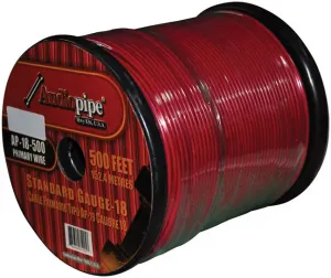 Nippon AP18500RD Audipipe 18ga Remote Wire - 500ft, Red