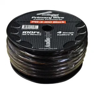 Nippon PW4100BK Power Wire Audiopipe 4ga 100' Black