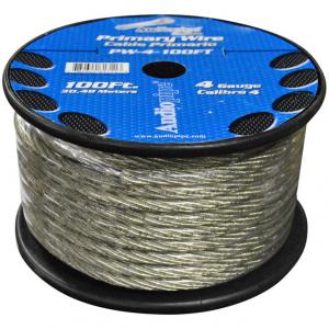 Nippon PW4100SL Power Wire Audiopipe 4ga 100' Silver