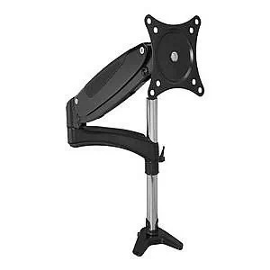 Siig CE-MT1G12-S1 Single Monitor Desk Mount Black Gas Spring Assisted 