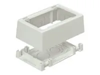 Panduit JB1FSWH-A Pan-way Low Voltage Surface Mount Outlet Box