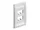 CFPE4IWY | Panduit MINI-COM Executive Faceplate - 1-Gang, 4