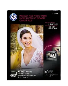 CR669A | Hp Premium Plus 5x7 Glossy Photo Paper - 60 Sheets