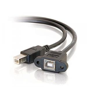 C2g 28070 6in. Usb 2.0 Bf To Bm Panel Mount Cable