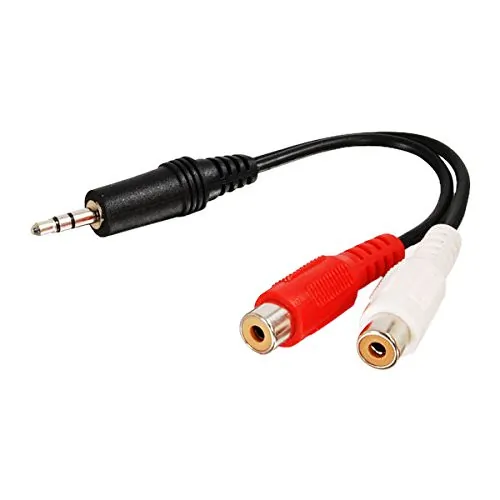 C2g 40425 6ft One 3.5mm Stereo Male To Two Rca Stereo Female Y-cable