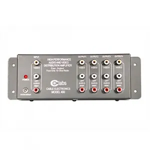 C2g 41066 4-output Rca Audiovideo Distribution Amplifier