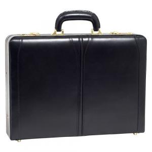 Mcklein 80455 Usa Lawson Black     Leather Attache Case