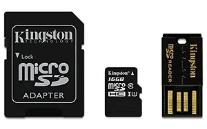 MBLY4G2/16GB | Kingston 16GB Micro SD Mobility Kit with