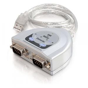 C2g 26478 2ft Usb To 2-port Db9 Serial Adapter Cable