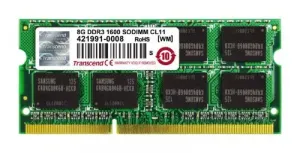 Transcend TS1GSK64V6H Ddr3 1600 So-dimm 8gb 11-11-11 2rx8