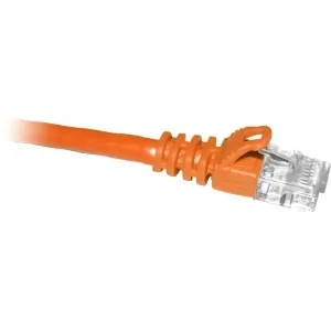 Enet C5E-OR-10-ENC Cat5e Orange 10ft Molded Boot Patch Cbl