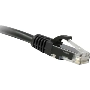 Enet C5E-BK-3-ENC Cat5e Black 3ft Molded Boot Patch Cbl