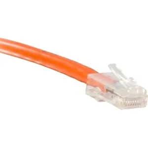 Enet C6-OR-NB-10-ENC Cat6 Orange 10ft No Boot Patch Cable