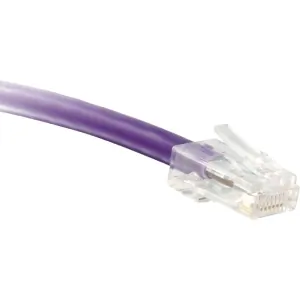 Enet C6-PR-NB-3-ENC Cat6 Purple 3ft No Boot Patch Cable