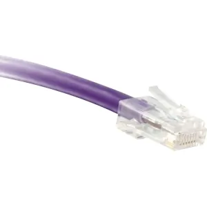 Enet C6-PR-NB-14-ENC Cat6 Purple 14ft No Boot Patch Cable