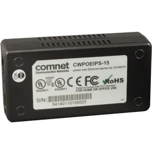 Comnet CWPOEIPS-15 48vdc 802.3af Power Injector