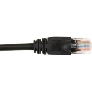 Black CAT6PC-025-BK-5PAK Cat6 Cable Utp,pvc,snagless,black,1ft