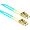 LC2-10G-STTH-2M-ENC | Enet 2M LC 10G Aqua Straight-Through