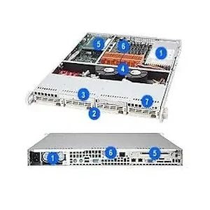 CSE-813TQ+-500 | Supermicro 1U 813TQ+ EATX 500W Power