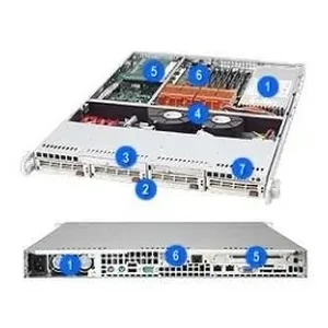CSE-813T-500B(3YR) | Supermicro 1U Rackmount Chassis SC813T