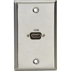 WP831 | Black & Decker Single Gang Stainless Steel HDMI