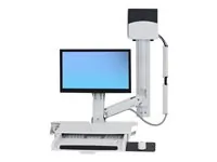 Ergotron 45-272-216 Styleview Sit-stand Combo System With Worksurface 