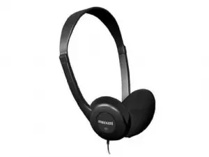 Maxell t37891 Hp-100 Lightweight Stereo Headphone - Stereo - Black - M