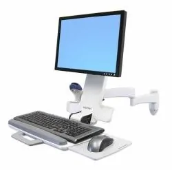 Used Ergotron 45-230-216 200 Series Combo Arm (white) Wall Mount.attac