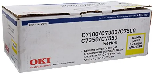 Original Okidata 41963001 Yellow Toner Cartridge For C7100c7300c7500 S