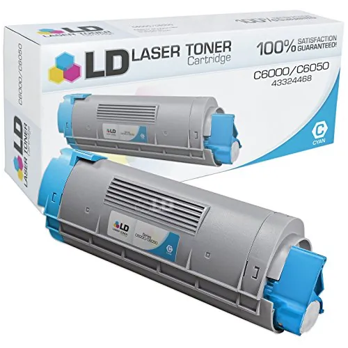 Original Okidata 43324468 Oki Cyan Toner For C6000n, C6000dn, C6050n, 