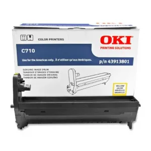 Okidata 43913801 Oki Yellow Image Drum For C710n, C710dn, C710dtn - 30