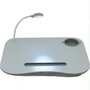 Qvs LD-LED Ergonomic Laptop Desk With Led Light And Cup Holder