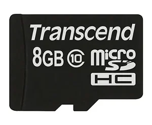 TS8GUSDC10M | Transcend 8GB Micro SDHC Class 10 Memory Card