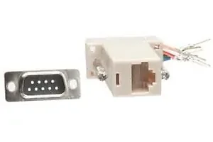AF110A | Hp RJ45 to DB9 Female Serial Adapter - 8 Pack