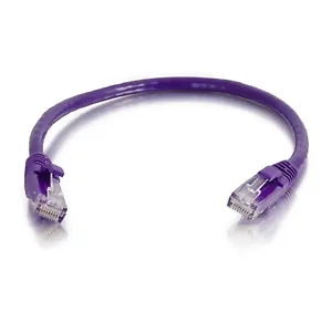 00469 | C2g 9FT CAT5E Snagless U/FTP Network Cable - Purple
